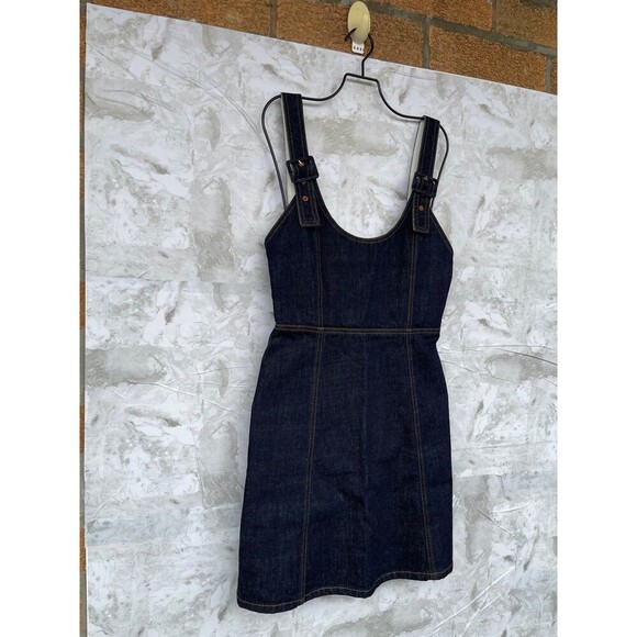 ALEXACHUNG cut out Denim Minidress size 6 - Picture 4 of 12
